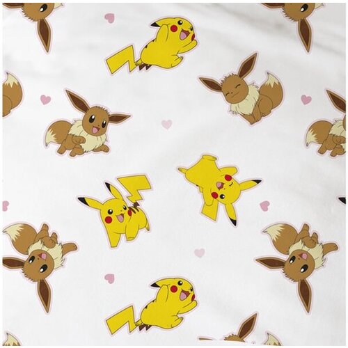 Pokemon Dekbedovertrek Evoli - 140 x 200 + 63 x 63 cm - Katoen