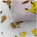 Pokemon Dekbedovertrek Evoli - 140 x 200 + 63 x 63 cm - Katoen