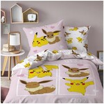 Pokemon Dekbedovertrek Evoli - 140 x 200 + 63 x 63 cm - Katoen
