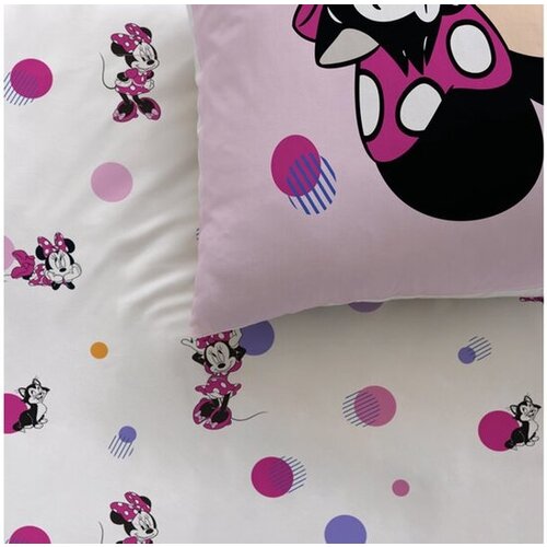 Disney Minnie Mouse Dekbedovertrek Jolie - 140 x 200 + 63 x 63 cm - Katoen