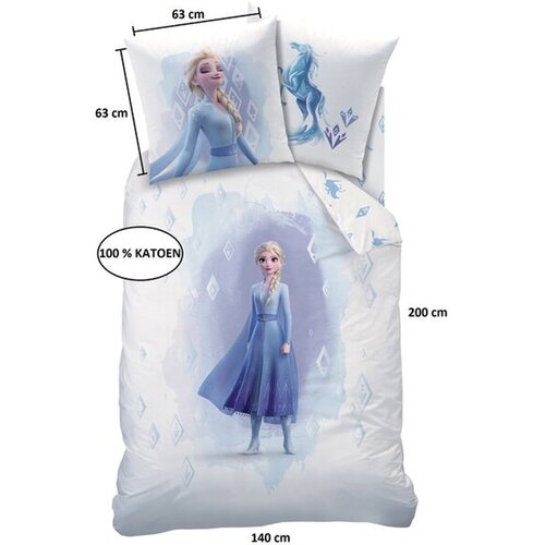 Disney Frozen Dekbedovertrek Element - 140 x 200 + 63 x 63 cm - Katoen