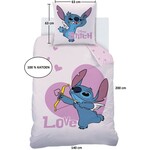 Disney Lilo & Stitch Dekbedovertrek Cupidon - 140 x 200 + 63 x 63 cm - Katoen