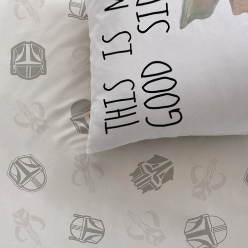 Star Wars Dekbedovertrek Din Djarin - 140 x 200 + 63 x 63 cm - Katoen