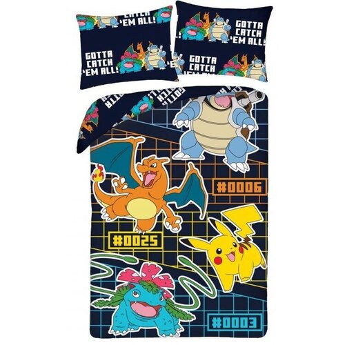Pokemon Dekbedovertrek Charizard - Eenpersoons - 140 x 200 + 70 x 90 cm - Polyester
