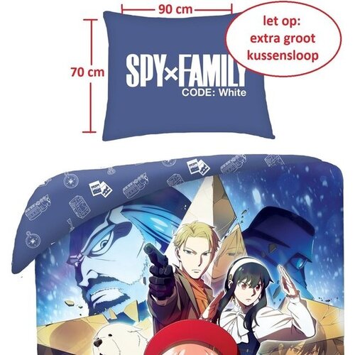 Spy X Family Dekbedovertrek, Anya - Eenpersoons - 140 x 200 + 70 x 90 cm - Polyester