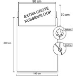 Disney Lilo & Stitch Dekbedovertrek Kisses - 140 x 200 cm + 70 x 90 cm - Katoen