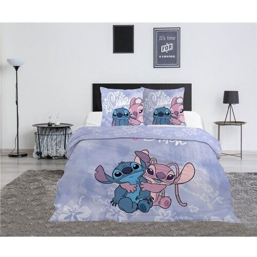 Disney Lilo & Stitch Dekbedovertrek 2 Cute - 140 x 200 cm + 65 x 65 cm - Polykatoen
