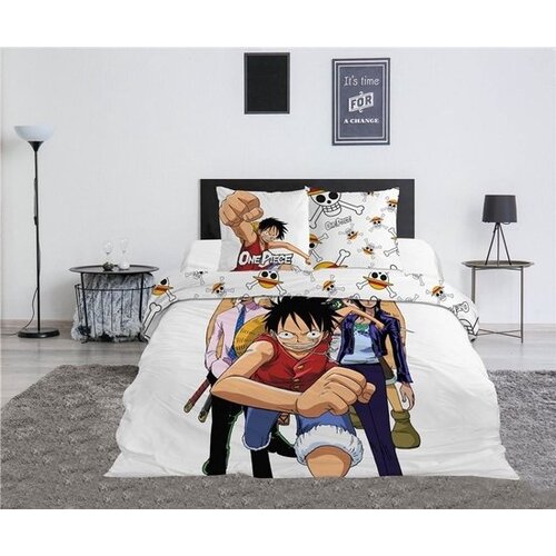 One Piece Dekbedovertrek Pirate Crew -240 x 220 cm - Polykatoen