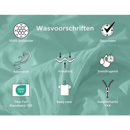 Wednesday Dekbedovertrek Raven -140 x 200 cm / 70 x90 cm - Polyester