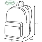 PASO Rugzak Voetbal - 41 x 28 x 18 cm - Polyester