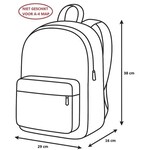 PASO Rugzak Poesje - 38 x 29 x 16 cm - Polyester