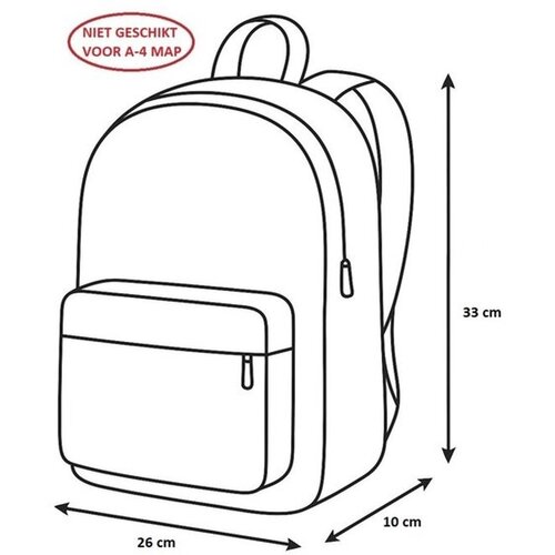 PASO Peuterrugzak Paard - 33 x 26 x 10 cm - Polyester