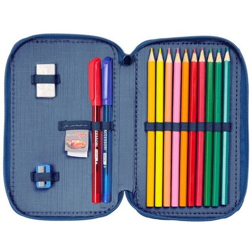 Disney Cars Gevuld Etui Winner - 29 stuks - 19,5 x 12,5 x 4 cm - Polyester