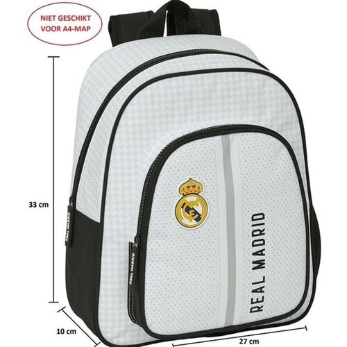 Real Madrid Rugzak White - 33 x 27 x 10 cm - Polyester