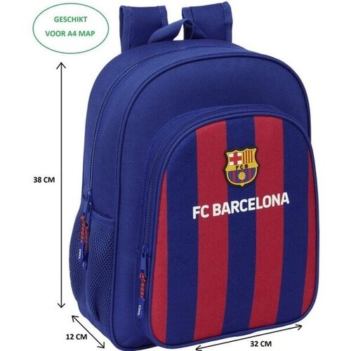 FC Barcelona Rugzak Stripes - 38 x 32 x 12 cm - Polyester