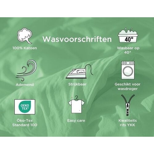 Frida Kahl Dekbedovertrek Poppy - 140 x 200 cm + 70 x 90 cm - Katoen