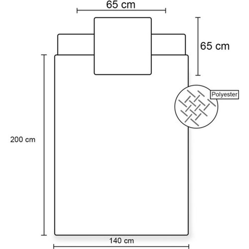Gabby's poppenhuis Dekbedovertrek Singing - 140 x 200 cm + 65 x 65 cm - Polyester