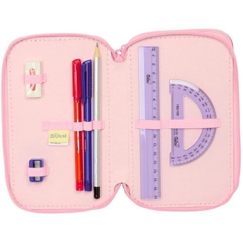 Disney Lilo & Stitch Gevuld Etui Ice - 37 stuks - 19,5 x 12,5 x 5,5 cm - Polyester