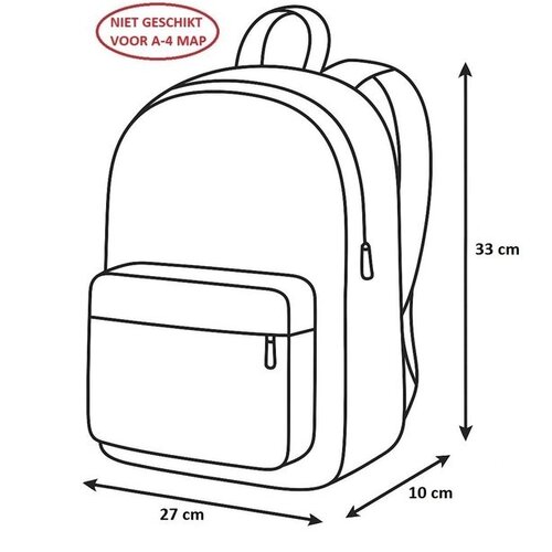 Hot Wheels Rugzak Fire Up - 33 x 27 x 10 cm - Polyester