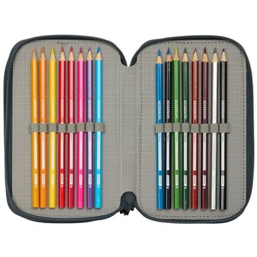 Real Madrid Gevuld Etui Champions - 37 stuks - 19,5 x 12,5 x 5,5 cm - Polyester