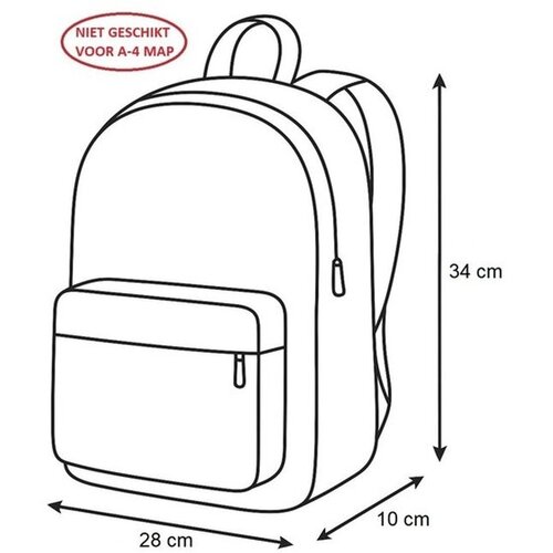 Unicorn Academy Rugzak Rainbow - 34 x 28 x 10 cm - Polyester