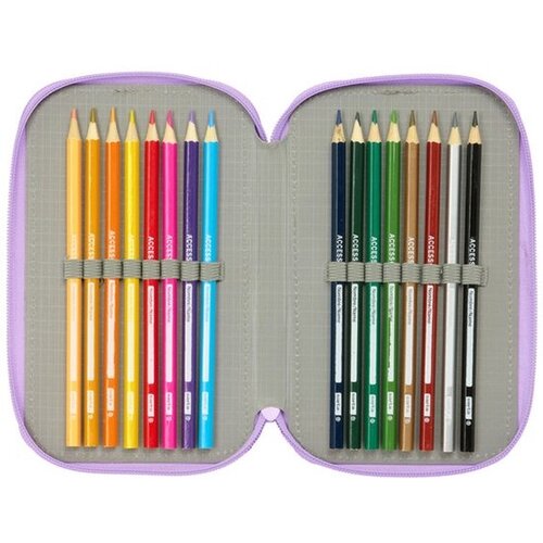 Unicorn Academy Gevuld Etui Rainbow - 37 stuks - 19.5 x 12.5 x 5.5 cm - Polyester