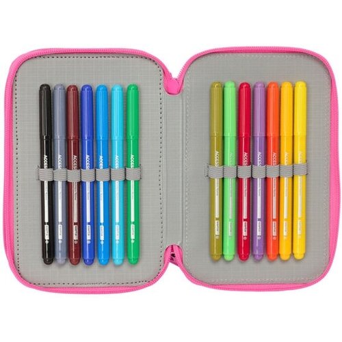 Hello Kitty Gevuld etui Kuromi - 37 stuks - 19.5 x 12.5 x 5.5 cm - Polyester