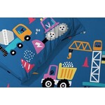 Cuddles BABY / Peuter dekbedovertrek, Auto- 100 x 135 cm / 40 x 60 cm - Katoen