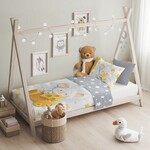 Cuddles BABY / Peuter dekbedovertrek, Mouse - 100 x 135 cm / 40 x 60 cm - Katoen