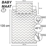 Cuddles BABY / Peuter dekbedovertrek, Mouse - 100 x 135 cm / 40 x 60 cm - Katoen