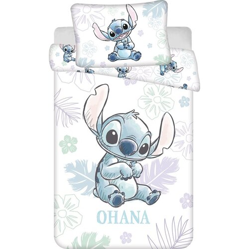 Disney Lilo & Stitch BABY Dekbedovertrek, Ohana - 135 x 100 + 40 x 60 cm - Katoen