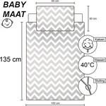 BABY Dekbedovertrek, Party-Tastic - 100 x 135 cm + 60 x 40 cm - Katoen