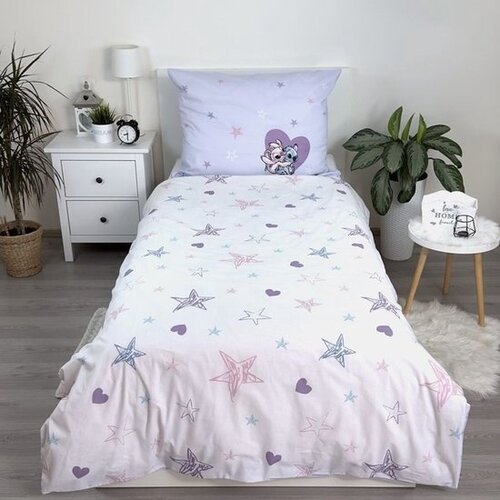 Disney Lilo & Stitch Dekbedovertrek Hart - Eenpersoons - 140 x 200 cm  - Katoen