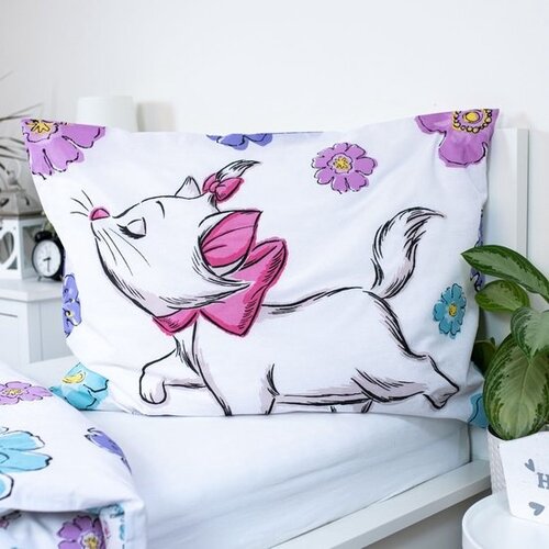 Disney Aristocats Dekbedovertrek, Flowers - 140 x 200 + 70 x 90 cm - Katoen