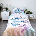 Disney Lilo & Stitch Dekbedovertrek, Leaves - Eenpersoons - 140 x 200 cm / 60 x 80 cm - Katoen