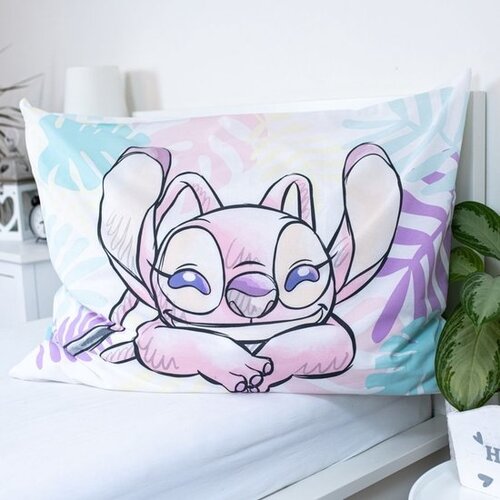 Disney Lilo & Stitch Dekbedovertrek, Leaves - Eenpersoons - 140 x 200 cm / 70 x 90 cm - Katoen