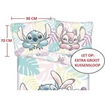 Disney Lilo & Stitch Dekbedovertrek, Leaves - Eenpersoons - 140 x 200 cm / 70 x 90 cm - Katoen