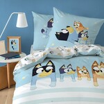 Bluey Dekbedovertrek, Together - Eenpersoons - 140 x 200 + 63 x 63 cm - Katoen