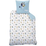 Bluey Dekbedovertrek, Together - Eenpersoons - 140 x 200 + 63 x 63 cm - Katoen