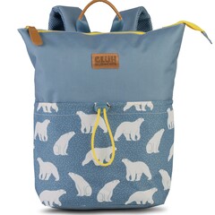 Glühwürmchen Rugzak Polar Bear - 33 x 32 x 11 cm - Grijsblauw - Polyester