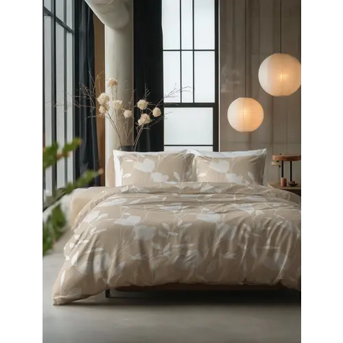 Sleeptime Dekbedovertrek Spring Zand/Beige