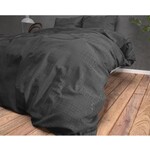 Sleeptime Dekbedovertrek - 240x200/260 + 2 kussenslopen 60x70 - Zwart - Lits-Jumeaux