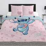 Disney Lilo & Stitch Dekbedovertrek Love - 240 x 220 cm  + (2x) 65 x 63 cm - Polykatoen