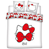 Hello Kitty Dekbedovertrek Red Bow - Lits Jumeaux - 240 x 220 cm - Polykatoen