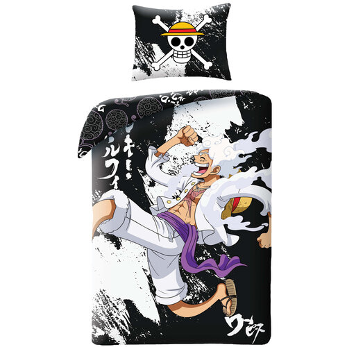 One Piece Dekbedovertrek, Grand Line - Eenpersoons - 140 x 200 cm / 70 x 90 cm - Katoen