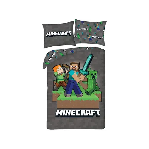 Minecraft Dekbedovertrek Sword - 140 x 200 + 70 x 90 cm - Polyester