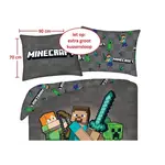 Minecraft Dekbedovertrek Sword - 140 x 200 + 70 x 90 cm - Polyester