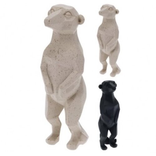 Koopman 2 Pack - stokpaardjes Beige en Zwart - 7,5 x 6,2 x 18,5 cm