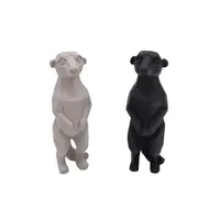 Koopman 2 Pack -  stokpaardjes Beige en Zwart  30,5 cm woondecoratie