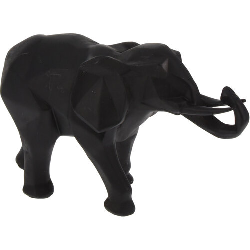 Koopman 2 Pack - OLIFANT GEOMETRISCH 25X15CM - Beige en zwart
